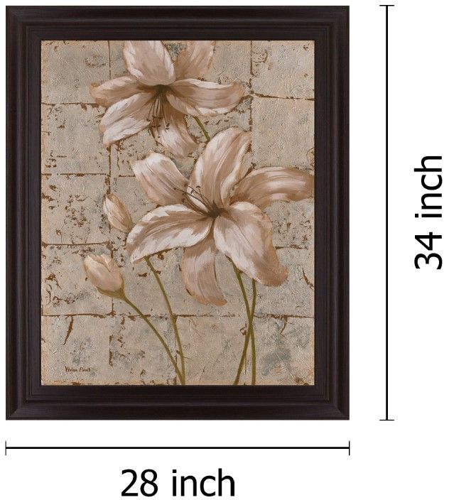 Classy Living Creamy Lily Trio Wall Art-1