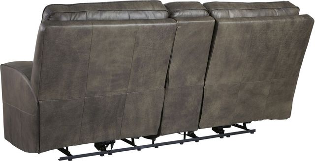 Signature Design by Ashley® Game Plan Concrete Power Reclining Loveseat-2