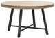 Furniture of America® Lyon Brown/Natural Wooden Outdoor Game Table with Black Base-0