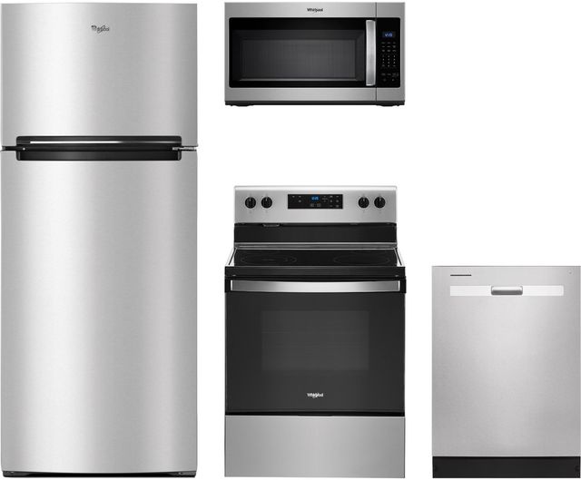 Whirlpool® 4 Piece Stainless Steel Kitchen Package-0