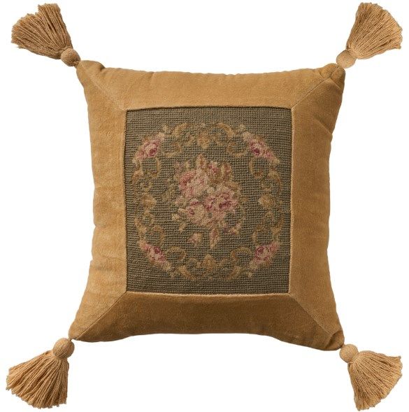 Nourison Home™ Mina Victory Vintage Pillow Sage 15"x15" Throw Pillow-0