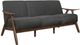 Homelegance® Damala Dark Gray/Walnut Sofa-0
