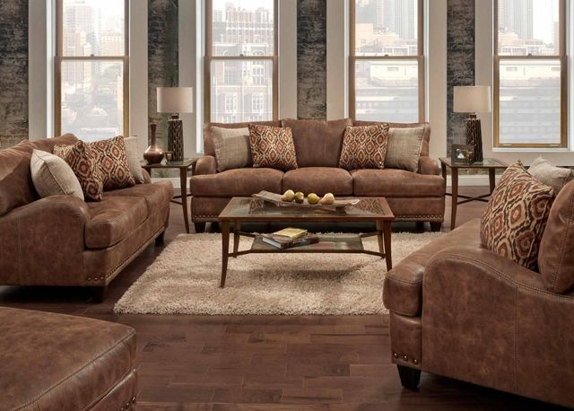 Franklin™ Indira Ford Walnut Ottoman-1