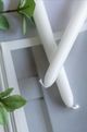 A & B Home White Unscented Soy Wax Taper-3