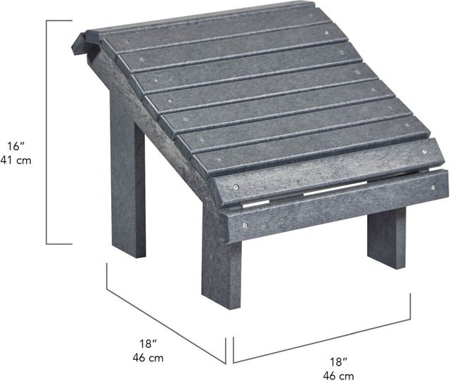 C R Plastic Turquoise Premium Footstool-2