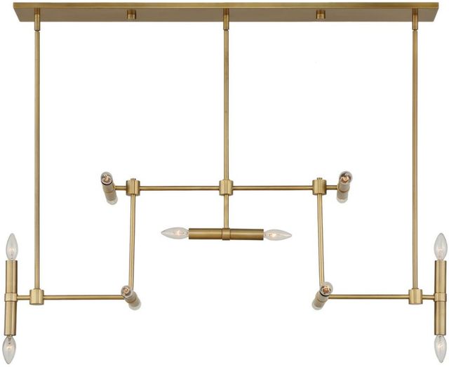 Uttermost® Cadre Antique Brass 14-Light Pendant-3