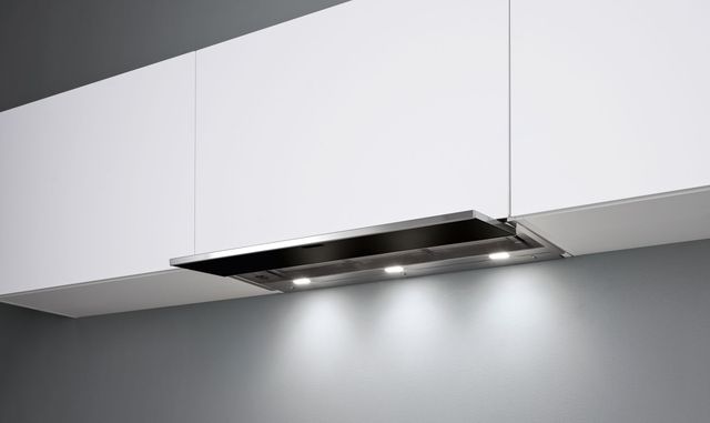 Falmec Move 30" Scotch Brite Stainless Steel with Black Tempered Glass Under Cabinet Range Hood-2