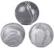 A & B Home 3-Piece Gray Decorative Spheres Set-0