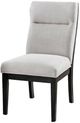 Furniture of America® Jasmin 2-Piece Beige/Black Dining Side Chair Set-2