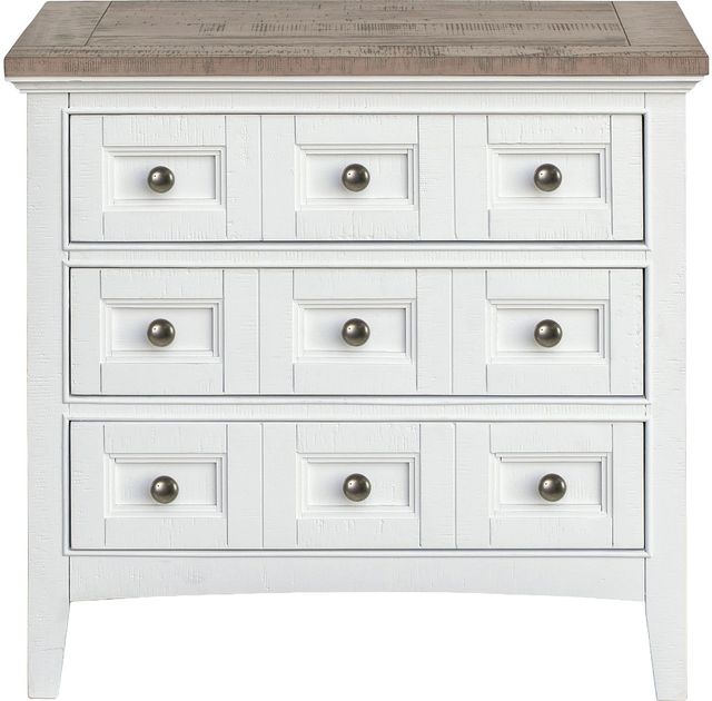 Magnussen Home® Heron Cove Chalk White/Dovetail Grey 2-Tone Drawer Nightstand-1