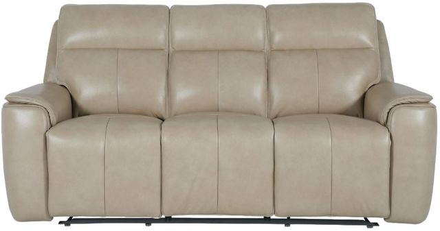 Bassett® Furniture Club Level Manteo Diamond Leather Power Reclining Sofa -1
