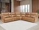 Steve Silver Co. Gatlin 6-Piece Butterscotch Leather L-Shape Dual-Power Zero-Gravity Reclining Sectional-2