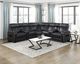 Homelegance® Fairway 3-Piece Black Power Reclining Sectional-1