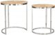 Zuo® Modern Bari 2-Piece Chrome/Natural Coffee Table Set-2