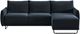 Luonto® Furniture Dolphin 2-Piece Black/Glamour 13 Full XL Sleeper Sectional and Chaise-3
