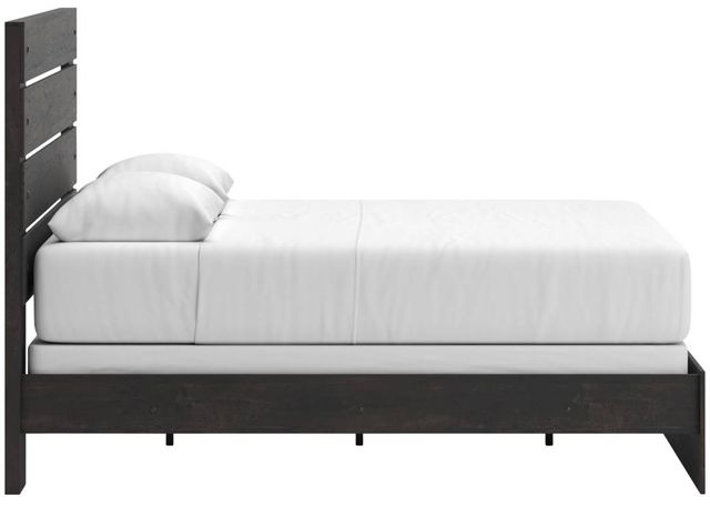 Signature Design by Ashley® Delmorta Dark Gray Queen Panel Bed-2