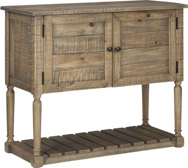 Signature Design by Ashley® Lennick Antique Brown Accent Cabinet-0