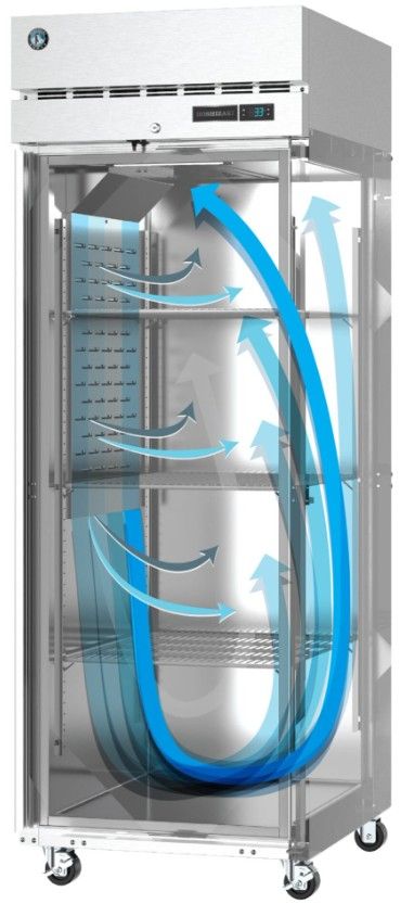 Hoshizaki Steelheart® 23.1 Cu. Ft. Stainless Steel Upright Freezer with Stainless Door and Lock-3
