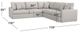 Bassett® Furniture Allure Smoke Large L-Shaped Sectional-1