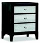Durham Furniture Front Street Smoke Nightstand With Mirror Drawer Fronts-0