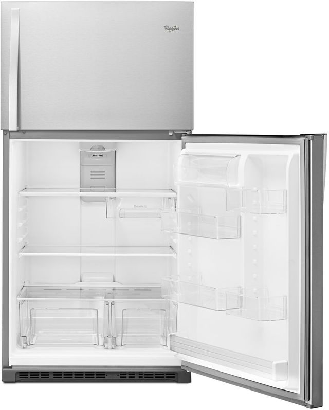 Whirlpool® 33 in. 21.3 Cu. Ft. Monochromatic Stainless Steel Top Freezer Refrigerator-2