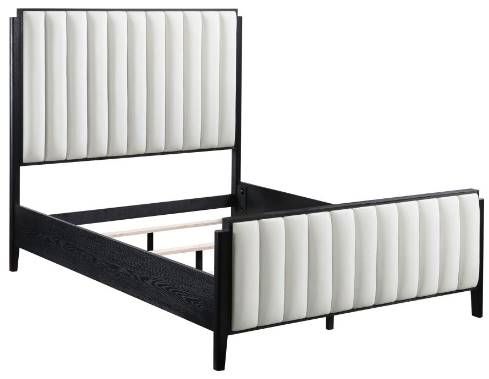 Coaster® Brookmead 4-Piece Black/Ivory Eastern King Size Bedroom Set-1