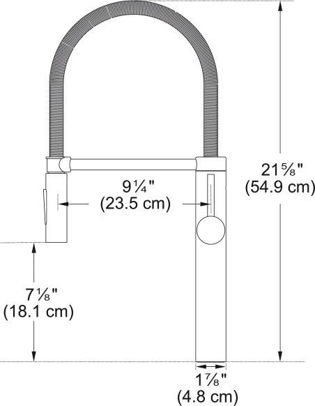 Pescara Semi-Pro Faucet - PES-SPX-304-4
