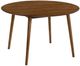 Armen Living Arcadia Walnut 42" Round Dining Table-0