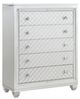 Mazin Furniture Leesa Silver Chest of Drawers with Lift Top-0