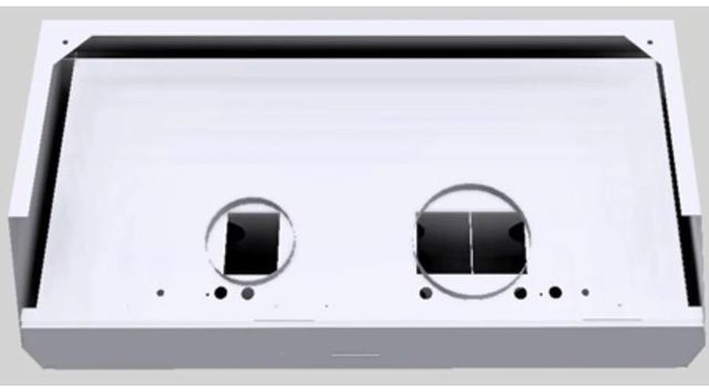 Vent-A-Hood® Designer Series 48" White Wall Mounted Range Hood-2