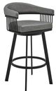 Armen Living Chelsea Vintage Gray 26" Swivel Counter Stool-0