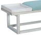 Powell® Max Aqua/Whitewash Bench with Tray-1