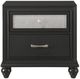 Crown Mark Lila Black Nightstand-0