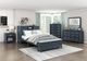 Homelegance® Sloane Navy Blue Full Bookcase Platform Bed-0