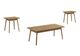 Monarch Specialties Inc. 3-Piece Light Walnut Table Set-0