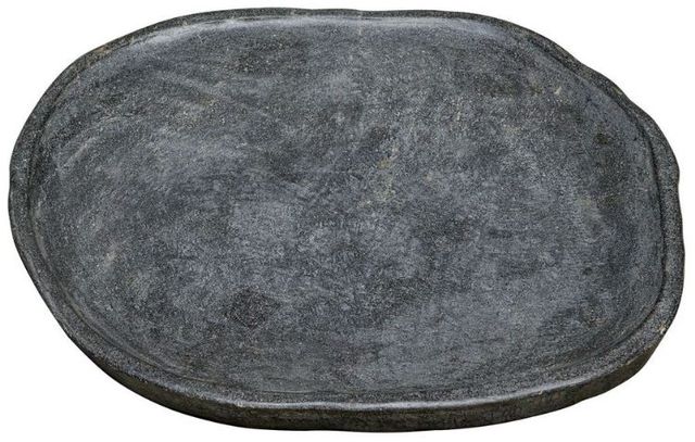 Uttermost® Stoneveil Charcoal Indoor-Outdoor Stone Tray-2