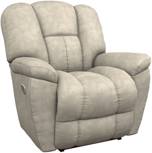 La-Z-Boy® Maverick Stucco Power Rocking Recliner with Headrest and Lumbar-0