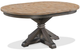 Riverside Furniture Harper Snowy Desert Round Dining Table with Matte Black Base-2