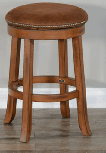 Swivel Rustic Vanity Stool Rustic Manor Wolfgang Linen Vanity