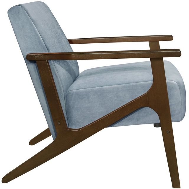 Mazin Furniture August Blue Gray Upholstered Accent Chair-2