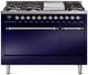 Ilve® Nostalgie II Series 48" Midnight Blue Pro Style Dual Fuel Range-0