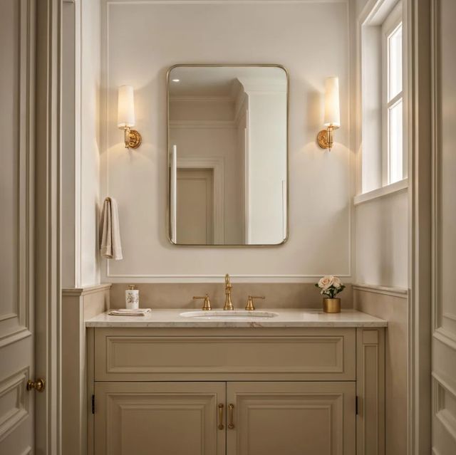 Renwil® Franca Dark Antique Brushed Brass Accent Mirror-1