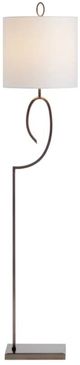 Crestview Collection Dash Brass/Gunmetal Stylized Bent Floor Lamp-1