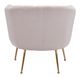 Zuo® Deco Beige & Gold Accent Chair-3