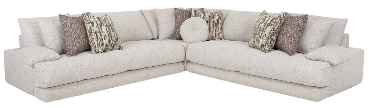 Franklin™ Jade 3-Piece Gellar Marble L-Shape Sectional | Fischer