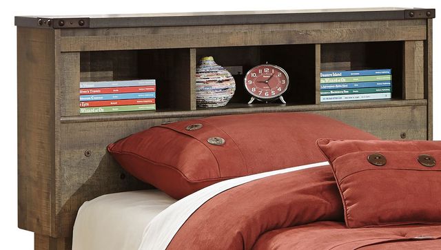 Signature Design by Ashley® Trinell 2-Piece Brown Twin Bookcase Headboard Bed Set-1