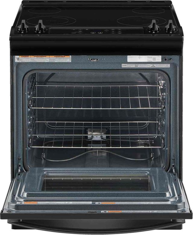 Whirlpool® 30" Black Slide-In Electric Range with Frozen Bake™ Technology-1