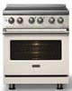 Viking® 5 Series 30" Pure White Pro Style Induction Range with Polished Chrome Trim-4