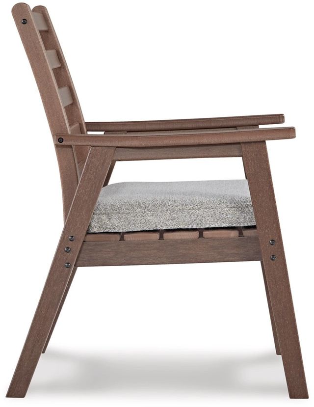 Signature Design by Ashley® Emmeline Brown Outdoor Dining Arm Chair with Cushion-2