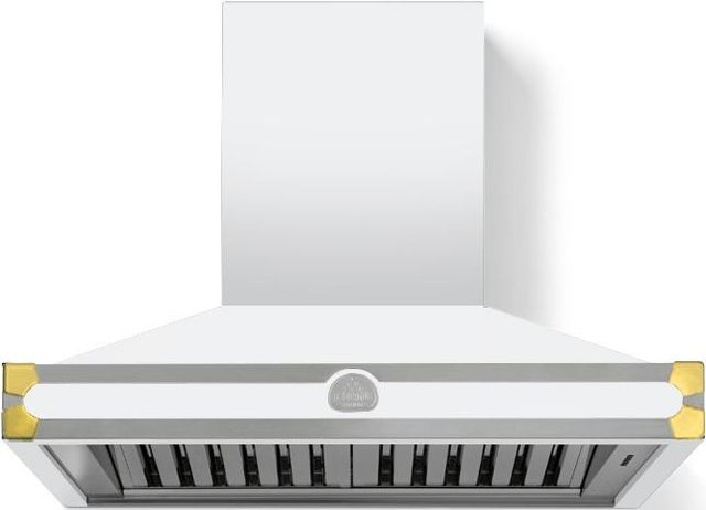 La Cornue CornuFé 90 AlberTine 36" Pure White Wall Mounted Chimney Hood-0